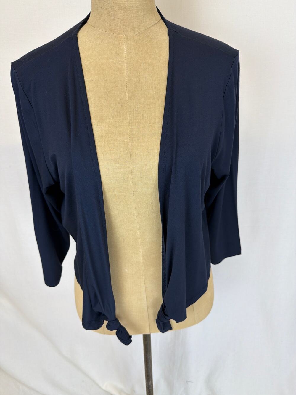 NWT Soya Concept Boutique Navy Cropped Cardigan Shrug XXLarge #0506